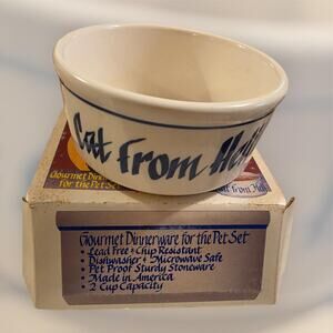 Cat From Hell Gourmet Dinnerware Bowl Novelty Stoneware with Box